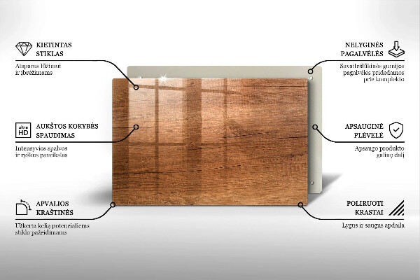 Grabkerze Untersetzer Holzstruktur
