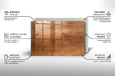 Grabkerze Untersetzer Holzstruktur