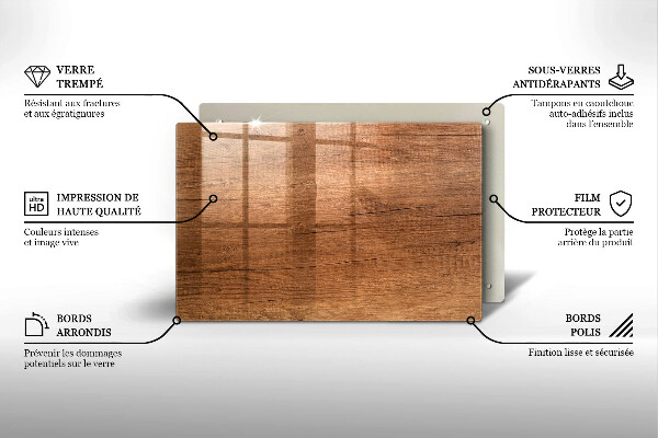 Grabkerze Untersetzer Holzstruktur