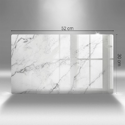 Glasunterlage für Grabkerzen Elegante Marmorstruktur