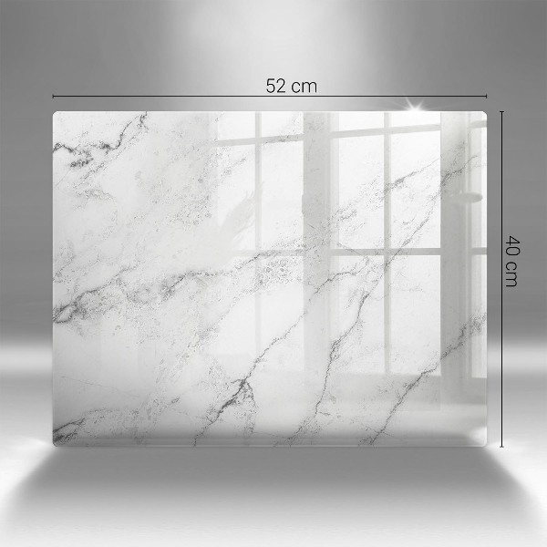 Glasunterlage für Grabkerzen Elegante Marmorstruktur