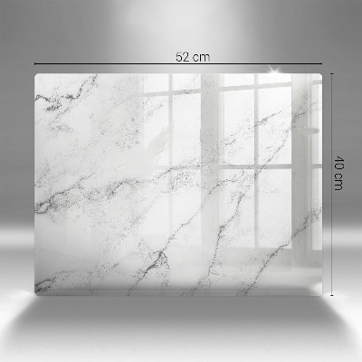 Glasunterlage für Grabkerzen Elegante Marmorstruktur