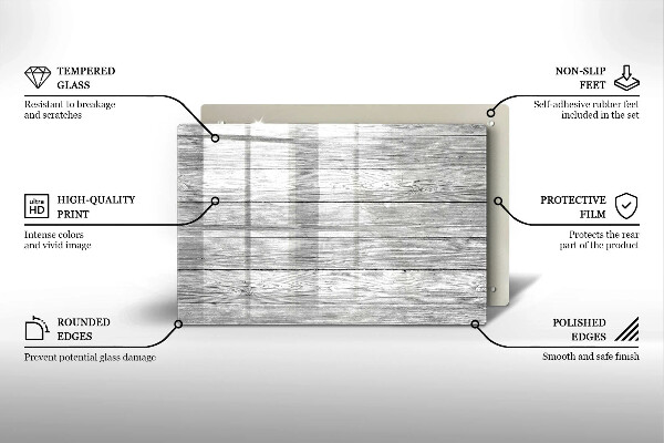 Glasunterlage für Grabkerzen Alte Holzbretter