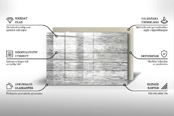 Glasunterlage für Grabkerzen Alte Holzbretter