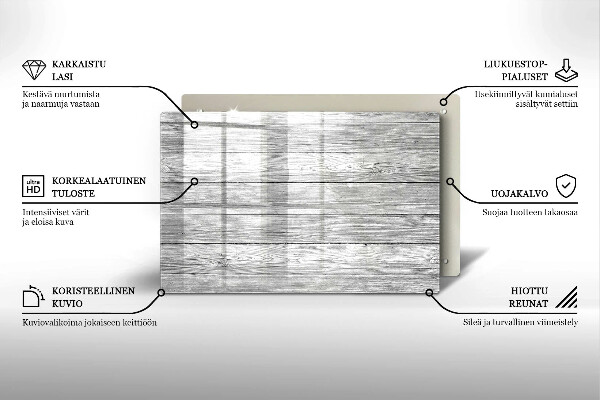 Glasunterlage für Grabkerzen Alte Holzbretter