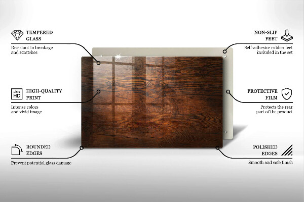 Grabkerze Untersetzer Dunkles Holzbrett