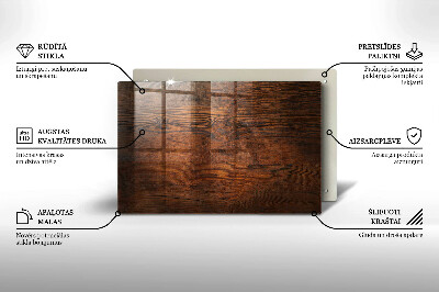 Grabkerze Untersetzer Dunkles Holzbrett