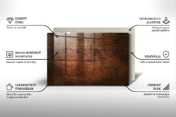 Grabkerze Untersetzer Dunkles Holzbrett