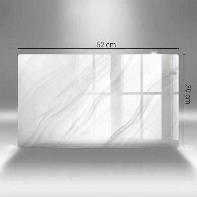 Glasunterlage für Grabkerzen Zarter Marmor