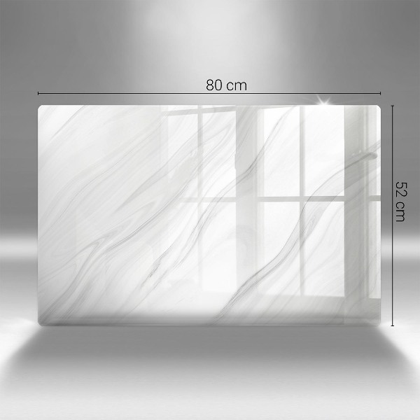 Glasunterlage für Grabkerzen Zarter Marmor