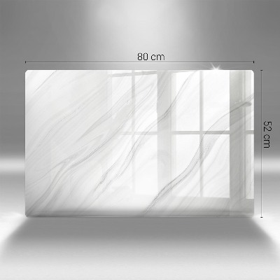 Glasunterlage für Grabkerzen Zarter Marmor