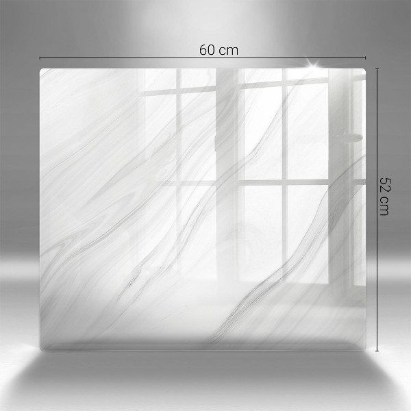 Glasunterlage für Grabkerzen Zarter Marmor