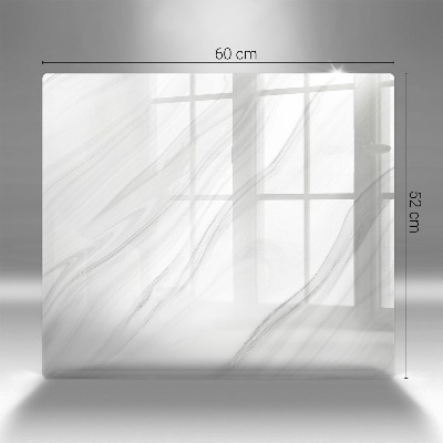 Glasunterlage für Grabkerzen Zarter Marmor