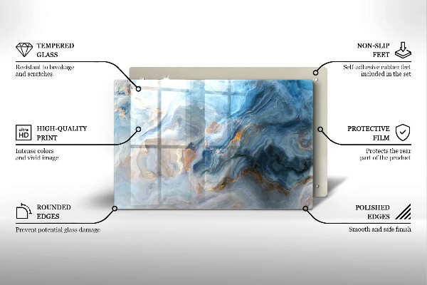 Grabkerze Untersetzer Marmorstruktur