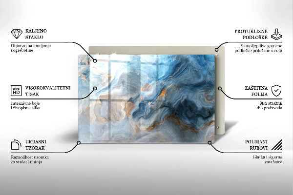 Grabkerze Untersetzer Marmorstruktur