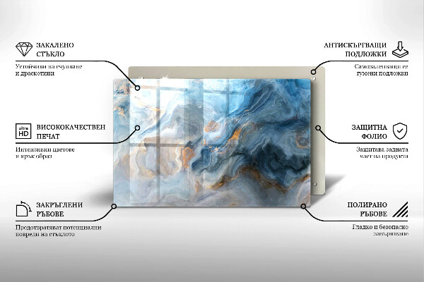 Grabkerze Untersetzer Marmorstruktur