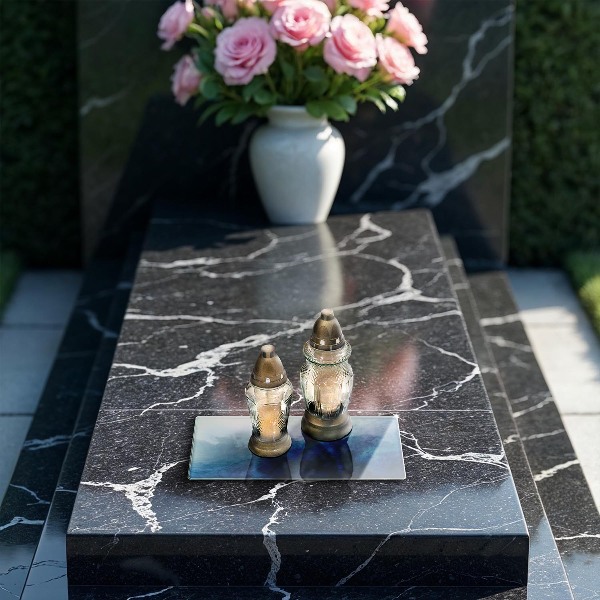 Glasunterlage für Grabkerzen Abstrakter Hintergrund