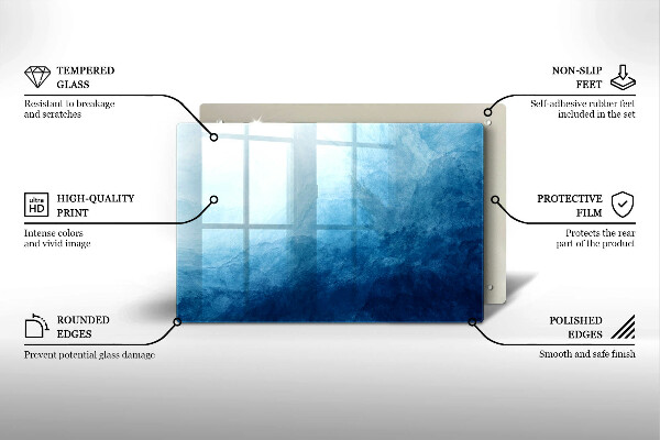 Glasunterlage für Grabkerzen Abstrakter Hintergrund