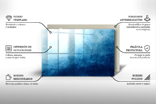 Glasunterlage für Grabkerzen Abstrakter Hintergrund