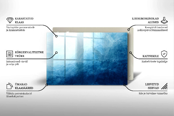Glasunterlage für Grabkerzen Abstrakter Hintergrund
