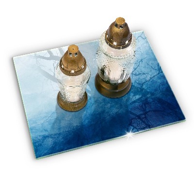 Glasunterlage für Grabkerzen Abstrakter Hintergrund