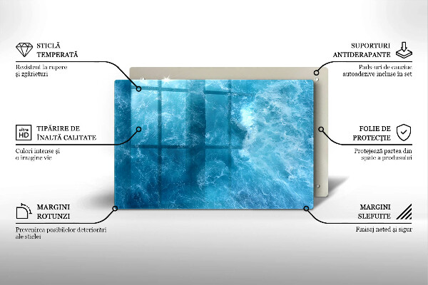 Grabkerze Untersetzer Blaues Wasser