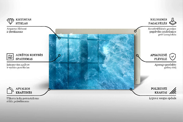 Grabkerze Untersetzer Blaues Wasser