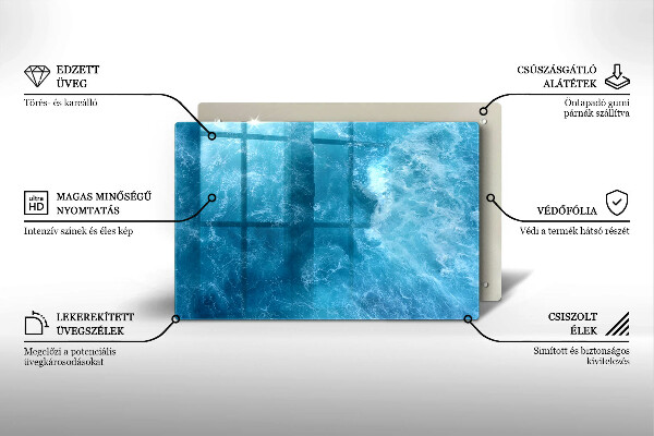 Grabkerze Untersetzer Blaues Wasser