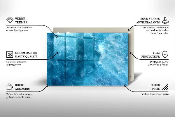 Grabkerze Untersetzer Blaues Wasser