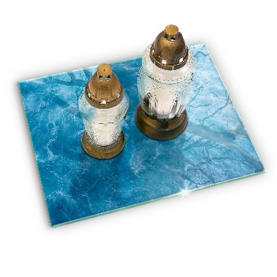 Grabkerze Untersetzer Blaues Wasser
