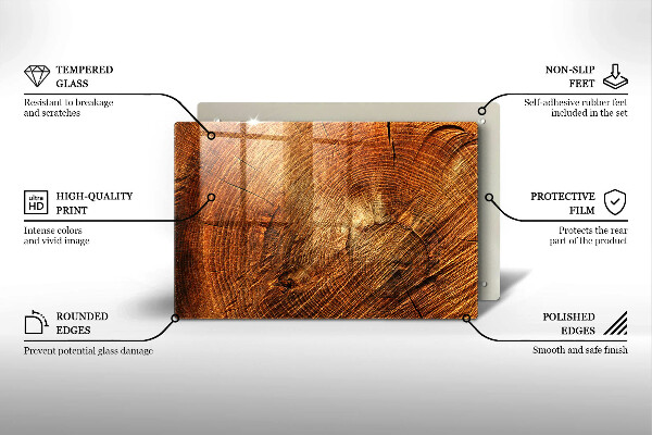 Grabkerze Untersetzer Holzbaumringe