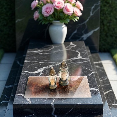 Grabkerze Untersetzer Holzbaumringe