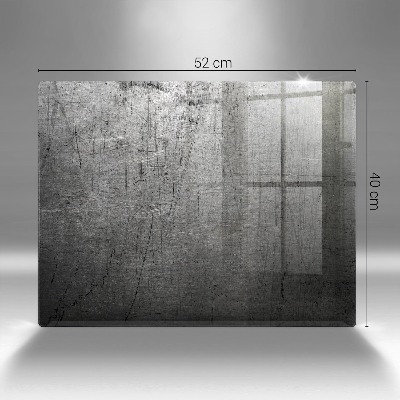 Glasunterlage für Grabkerzen Metallische Textur