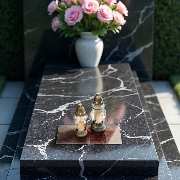 Grabkerze Untersetzer Holzplankenstruktur