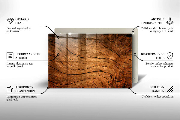 Grabkerze Untersetzer Holzplankenstruktur