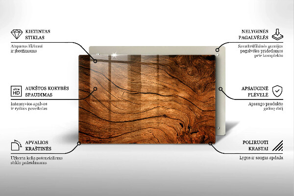 Grabkerze Untersetzer Holzplankenstruktur