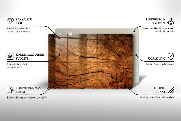 Grabkerze Untersetzer Holzplankenstruktur