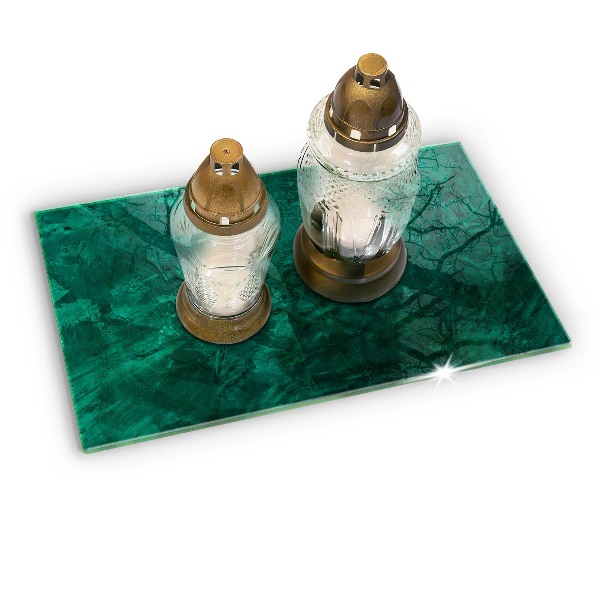 Glasunterlage für Grabkerzen Steinhintergrundtextur