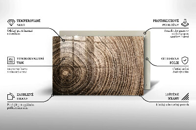 Grabkerze Untersetzer Baumringe Holz