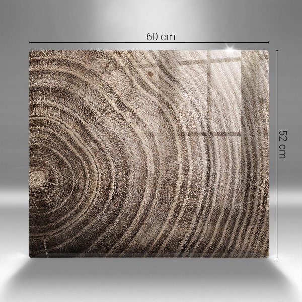 Grabkerze Untersetzer Baumringe Holz