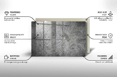 Glasunterlage für Grabkerzen Betonsteinstruktur