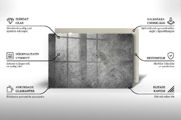 Glasunterlage für Grabkerzen Betonsteinstruktur