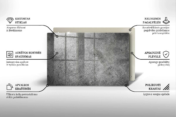 Glasunterlage für Grabkerzen Betonsteinstruktur