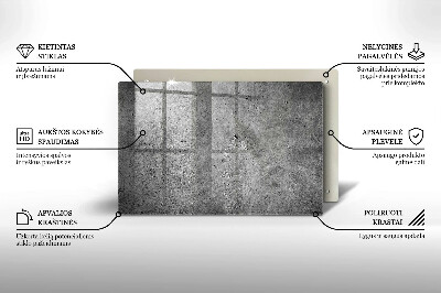 Glasunterlage für Grabkerzen Betonsteinstruktur