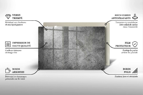 Glasunterlage für Grabkerzen Betonsteinstruktur