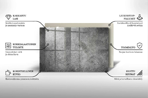 Glasunterlage für Grabkerzen Betonsteinstruktur