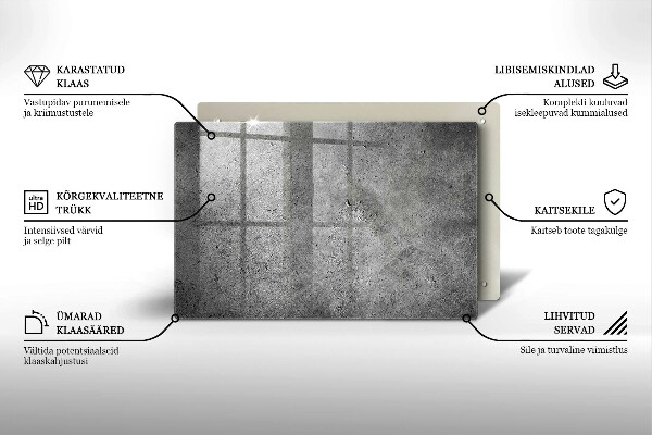 Glasunterlage für Grabkerzen Betonsteinstruktur