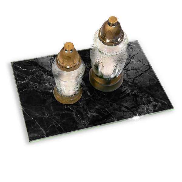 Grabkerze Untersetzer Eleganter Marmor