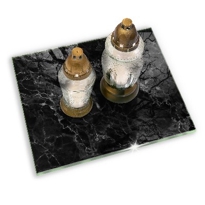 Grabkerze Untersetzer Eleganter Marmor