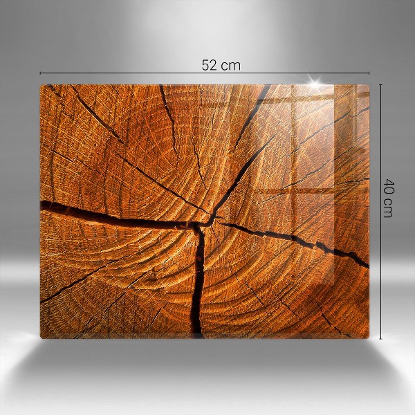 Grabkerze Untersetzer Holzstammkonstruktion